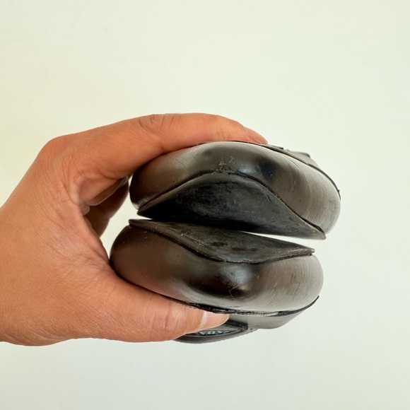 Prada Black leather triangle logo slip on slide loafer mules EU 39 - Picture 6 of 11